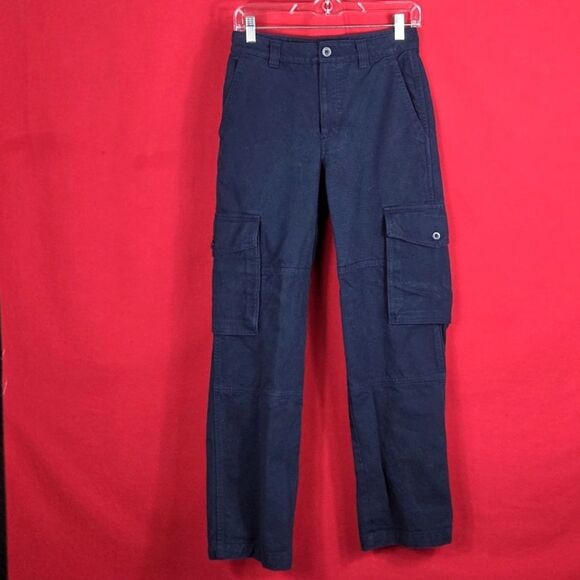 ARITZIA TNA Troop Cargo Pant Navy Blue Womens Size 2 Utility‎ Workwear - Picture 2 of 10
